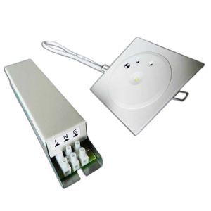 Ceiling Recessed Chargeable Emergency Light 1*3W SMD White LED