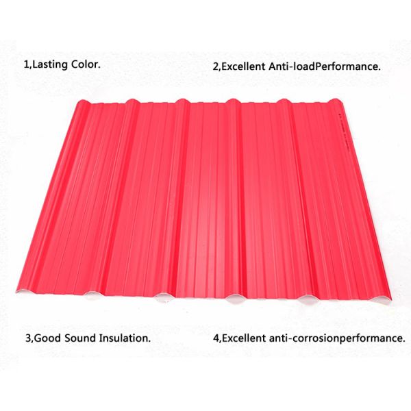 PVC S Tile Roof Panels 1.8mm Thickness 1130mm Width