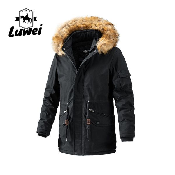 Buy Winter Warm Water Proof Long Plus Size Utility Cotton Men Parka Coat Plus Size Trench Coats Jacket with Hooded at wholesale prices