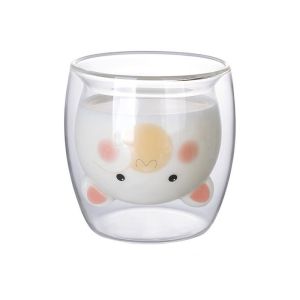 200ml Cartoon Borosilicate Personalized Glass Cup For Bar
