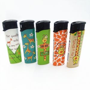 Portable Colorful Plastic Disposable and Refillable Torch Lighter for Electronic
