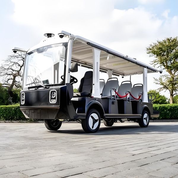 Buy NEWBASE Yokee 14-Seater Autonomous Electric Sightseeing Vehicle with 150 km Range and 15.4 kWh Battery for Urban & Industrial Scenarios at wholesale prices
