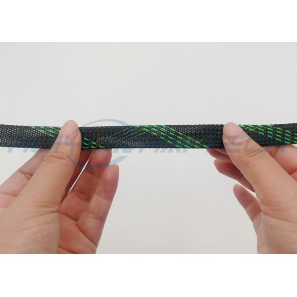 Flame Proof Expandable Braided Cable Sleeving , Fireproof Wire Sleeving Custom