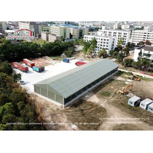 Permanent 850gsm Industrial Storage Tents Flame Reisitant