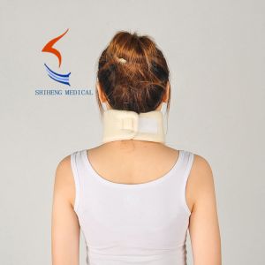 White color neck support belt brace elastic foam neck supporter S-XL size