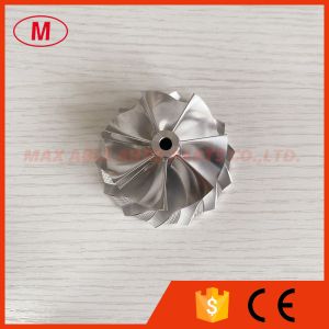 Quality RHF5 reverse 7+7blades 52.00/63.00mm high performance turbo milling/aluminum 2618/billet compressor wheel for sale