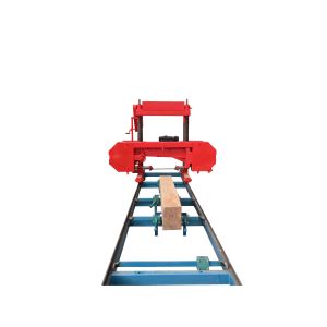 portable wood cutting band saw sawmill/ horizontal portable wood band sawmill