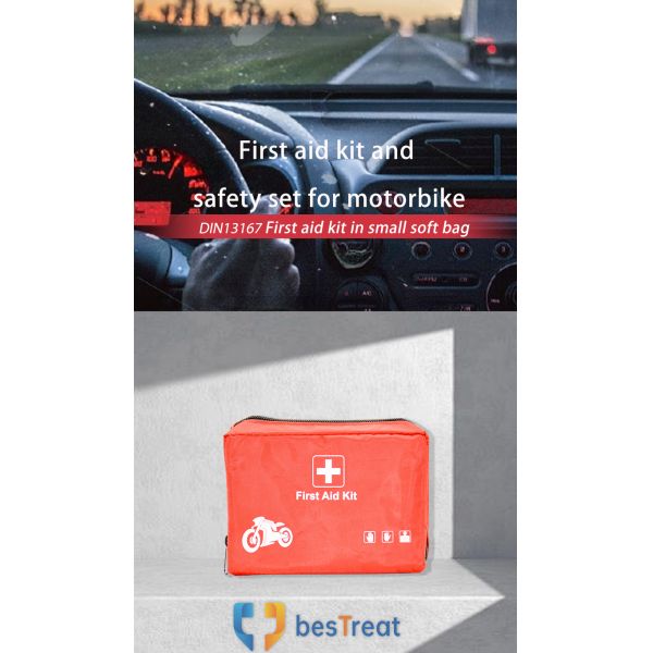 Cycling & Motorcycle Emergency Medical Supplies First Aid Kit DIN13167 Standard for Training