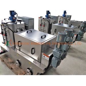 24 Hours Automatically Polymer Dosing System Sludge Processing Screw Machine