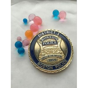 Hot sale Creative Silver Plating Fashion high quality Metal Police Challenge