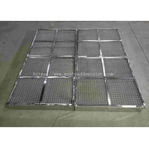 metal Bracketed Mist Eliminator Knitted Wire Mesh Pad Demister