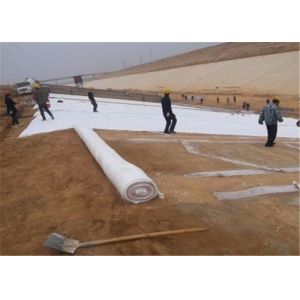 Highway Construction Short Fiber 400gsm Non Woven Geotextile Fabric