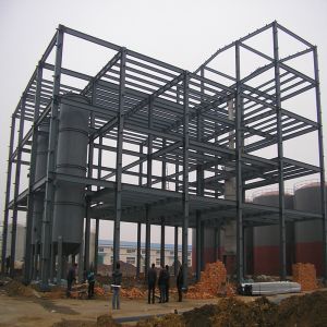 Custom Steel Frame Warehouse 50-70 Year Lifespan CE Certified