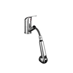 Flexible Kitchen Mixer Taps Single Lever Brass Material T81019