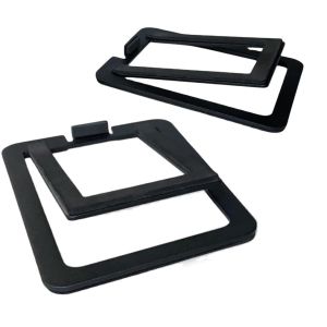 Small Speakers Tabletop Steel Computer Speaker Stands with Customized Instructio