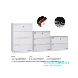 Office School A4 A3 FC Folder Three Drawer Filing Cabinet