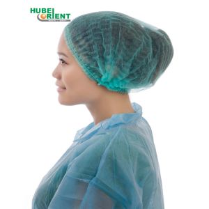 Quality Double Elastic 20G/M2 Nonwoven Disposable Mob Cap for sale