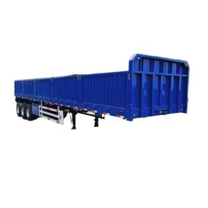 China High-Strength Steel Livestock Semi-Trailer With Utility Side Door And Drop Side Fence Truck Trailers on sale