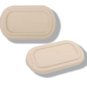 Food Safe 850ml Pulp Lunch Box Compostable Take Out Containers In Restaurante