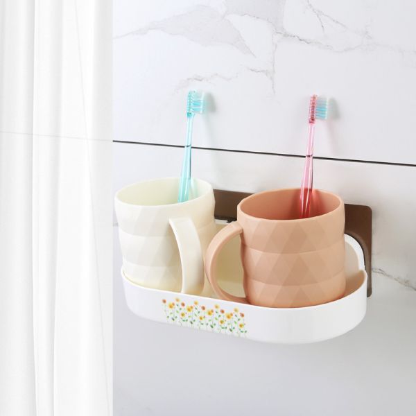 Buy Irregularity Plastic Bathroom Wall Box Shelves 22X10.5X6cm at wholesale prices