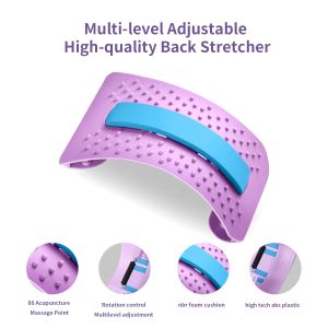 Back Stretcher Contiuously Variable Adjustable Back Massager for Lower Upper