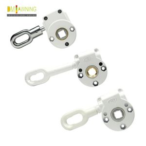 aluminum retractable awning of gear box for manual handle