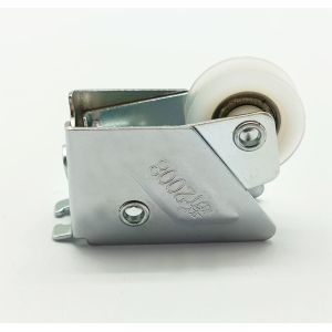 Iron Zinc Closet Sliding Door Rollers Material Oxidation Surface Rustproof