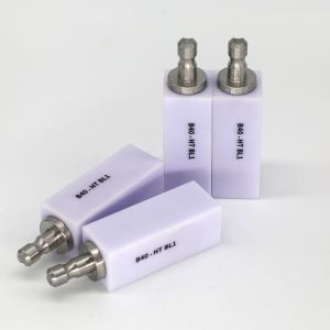 Dental Glass Ceramics B40 HT LT LiSi Block For Veneer Crown Coping Onlay And
