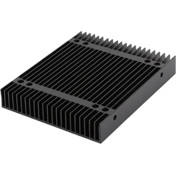 Electronic Devices Skived Fin Heat Sink Black Lightweight Thermal Component