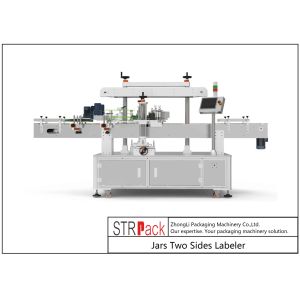 Two Sides Jar Labeling Machine Self Adhesive Sticker