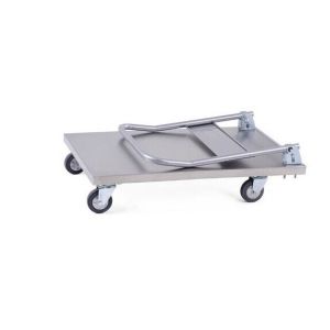 Commercial Stainless Steel Service Cart Large Platform Heavy Duty Hand Truck