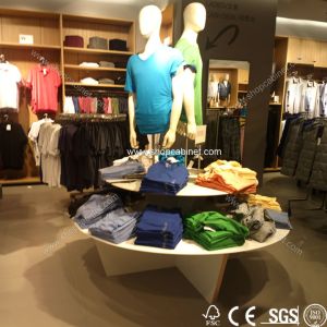 High grade clothes shop display exhibitor gondola shelf