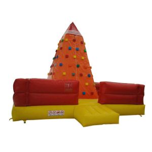 Challenging Inflatable Climbing Tower , Amusement Park Inflatable Climbing Wall