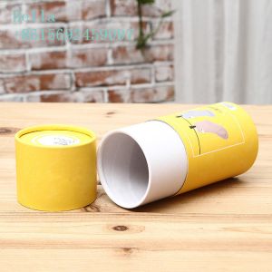 Cardboard Cylinder Paper Box Packaging Round / Customized Shape 350g