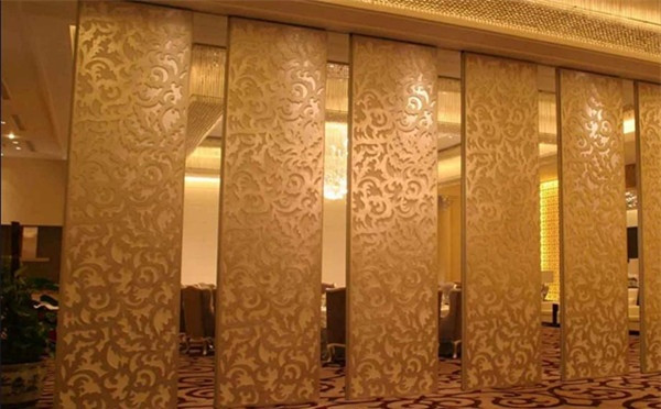 Function Hall Top Suspended Acoustic Partition Wall Panel Standard Thickness