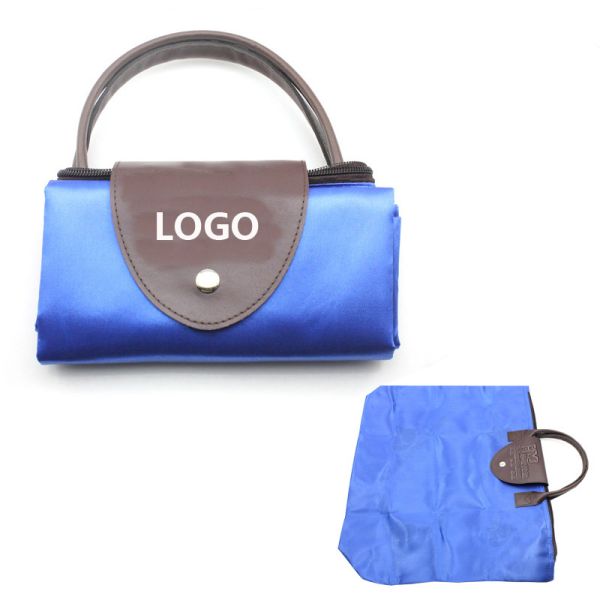 Buy Folding Shopping Supermarket Leather Bag Logo Customized Promotional Gifts at wholesale prices