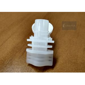 Heat Seal Size 25 Mm Twist Top Cap For 200ml Fruit Juice Pouch , White Color