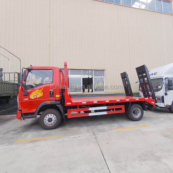 High Tensile Steel 3-5tons Flat Bed Tow Truck Optional Crane 4x2 Drivng type