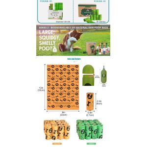 Cat Dog Poop Bag Dispenser 100% Biodegradable