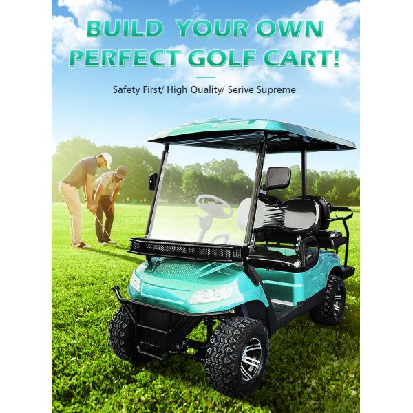 48V-72V 4 Wheel Electric Cargo Golf Cart With Dump Bed Custom Color