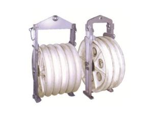 China Cable Pulling Tools 916mm Diameter Conductor Stringing Pulley Blocks on sale