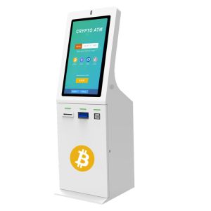 Free Software Cash Recycler Bitcoin ATM Kiosk 32inch With QR Scanner