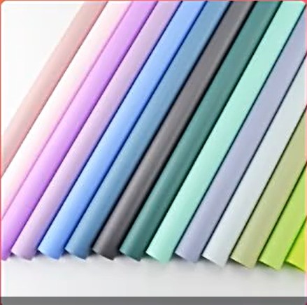 Flower Packaging Solution Waterproof Paper Sheet with Solid Plastic Cellophane