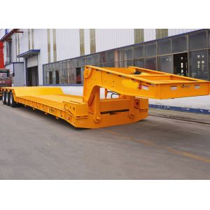 Flatbed Detachable Hydraulic Gooseneck Semi Dump Low Bed Trailer with Steel