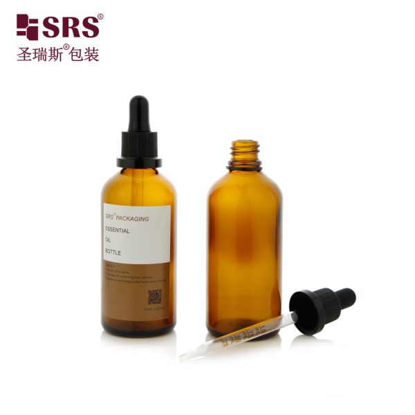 D011 Eye-Catching Customization TE Caps Redefine Cosmetic Glass Dropper Bottle Packaging