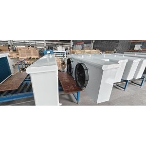 Side outlet air cooler