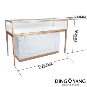 Metal Framed OEM Retail Jewelry Display Cases