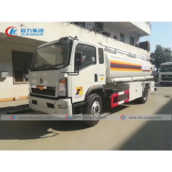 Buy Howo 8m3 Gasoline Tanker Truck With Dispenser Refilling System at wholesale prices