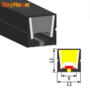 120 Degree Beam Angle Silicone Neon Tube 12 * 12cm Neon Hose IP67 Waterproof