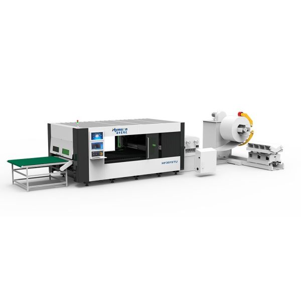 HF-TU Series Uncoiling Auto Feeding Laser Cutting Machine For Metal Coiling